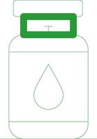 Line Green Gradient Design vector