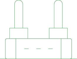 Line Green Gradient Design vector