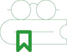 Line Green Gradient Design vector