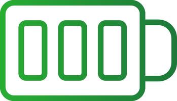 Full Battery Creative Icon Design vector