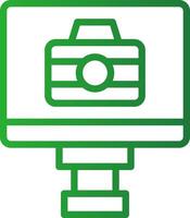 Lcd Camera Creative Icon Design vector