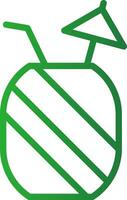 Pineapple Juice Creative Icon Design vector