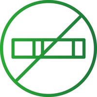 No Smoking Creative Icon Design vector