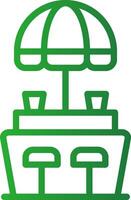 Beach Bar Creative Icon Design vector