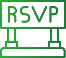 Rsvp Creative Icon Design vector