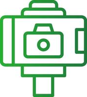 Selfie Stick Creative Icon Design vector