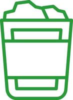 Paper Bin Creative Icon Design vector