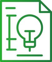 Patent Creative Icon Design vector
