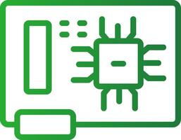 Circuit Board Creative Icon Design vector