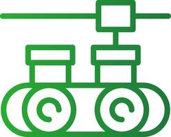 Conveyor Belt Creative Icon Design vector