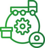 Supply Chain Creative Icon Design vector