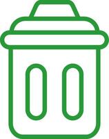 Trash Bin Creative Icon Design vector