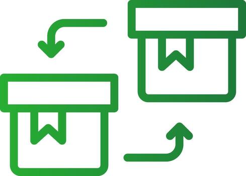 diseño de icono creativo de reemplazo vector