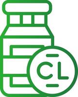 Chlorine Creative Icon Design vector