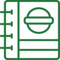 Line Green Gradient Design vector