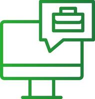 Line Green Gradient Design vector