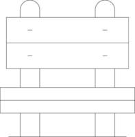 Bench Creative Icon Design vector