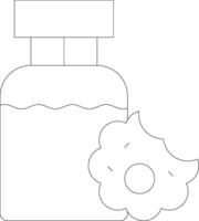 Cookie And Milk Creative Icon Design vector