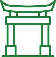 Torii Gate Creative Icon Design vector