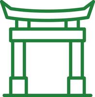 Torii Gate Creative Icon Design vector