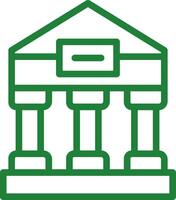 Greek Temple Creative Icon Design vector