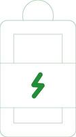 Charging Battery Creative Icon Design vector