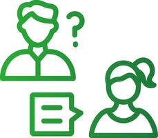 Job Interview Creative Icon Design vector