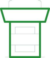 Tribune Creative Icon Design vector