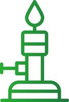 Bunsen Burner Creative Icon Design vector