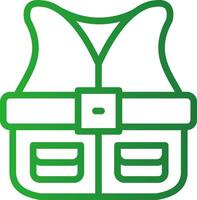 Fishing Vest Creative Icon Design vector