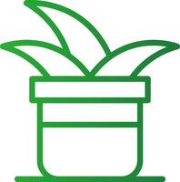 Plant Pot Creative Icon Design vector