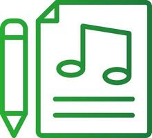 Music Score Creative Icon Design vector