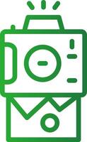Instant Camera Creative Icon Design vector