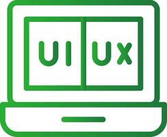 ui ux creativo icono diseño vector