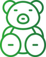 Teddy Bear Creative Icon Design vector