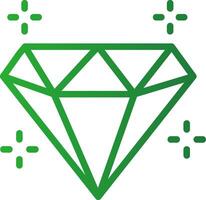 diseño de icono creativo de diamante vector