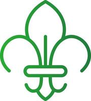 Fleur De Lis Creative Icon Design vector