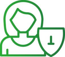 User Security Creative Icon Design vector