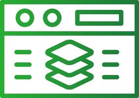 Full Stack Developer Creative Icon Design vector
