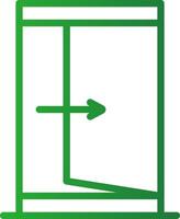 Exit Creative Icon Design vector