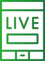 Live Stream Creative Icon Design vector