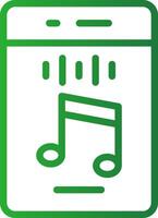 Vertical Rhythm Creative Icon Design vector