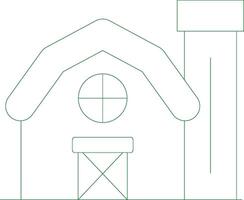 Farm House Creative Icon Design vector