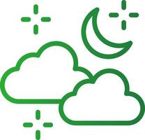 Cloudy Weather Creative Icon Design vector