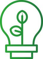 Eco Bulb Creative Icon Design vector