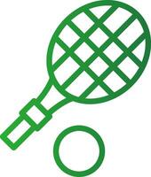 Tennis Racket Creative Icon Design vector