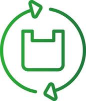 Plastic Recycle Creative Icon Design vector