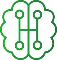 Humanoid Robot Creative Icon Design vector