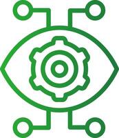Robotics Eye Creative Icon Design vector
