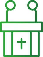 Pulpit Creative Icon Design vector